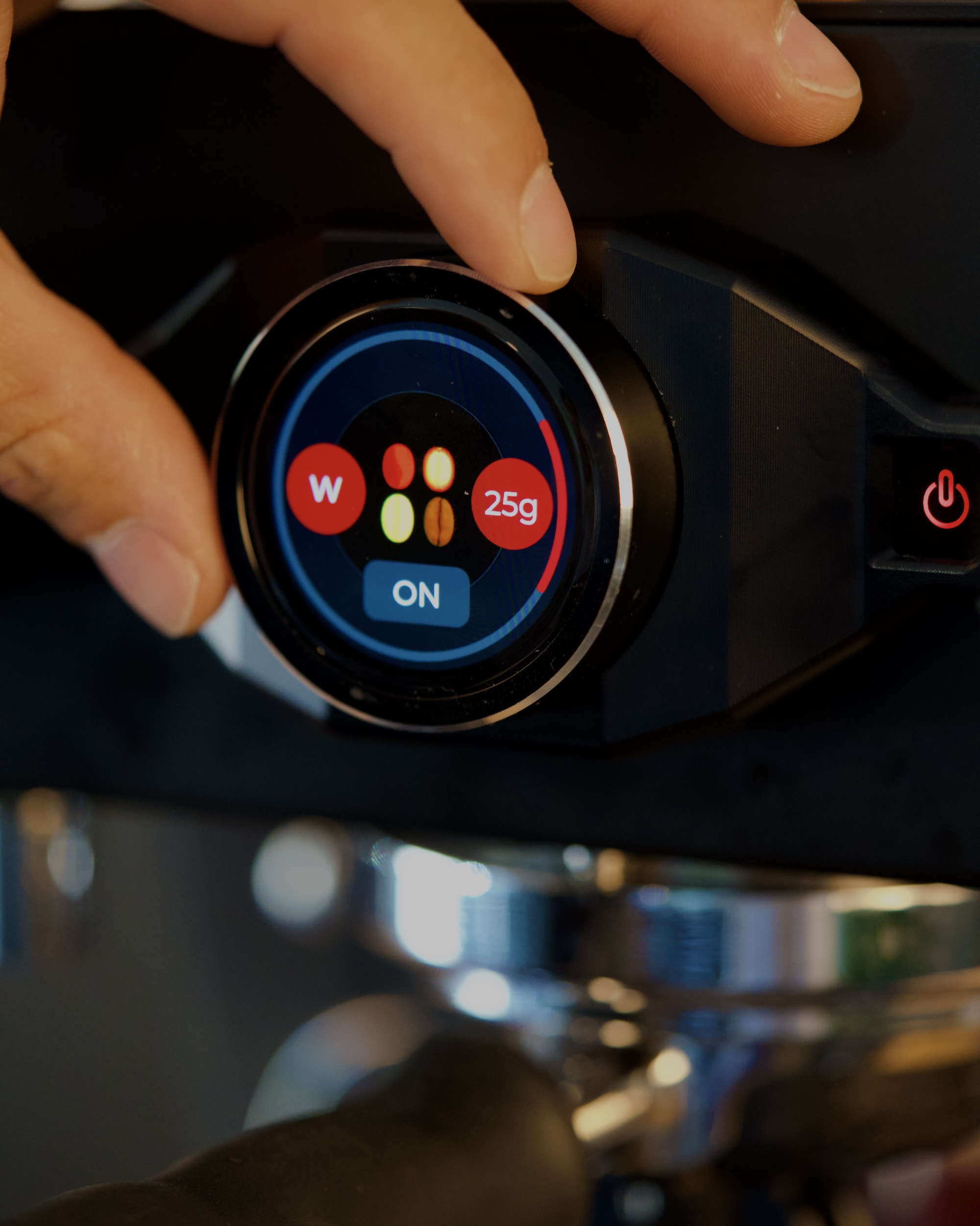 Adjusting dose and grind on the Tensor One dial