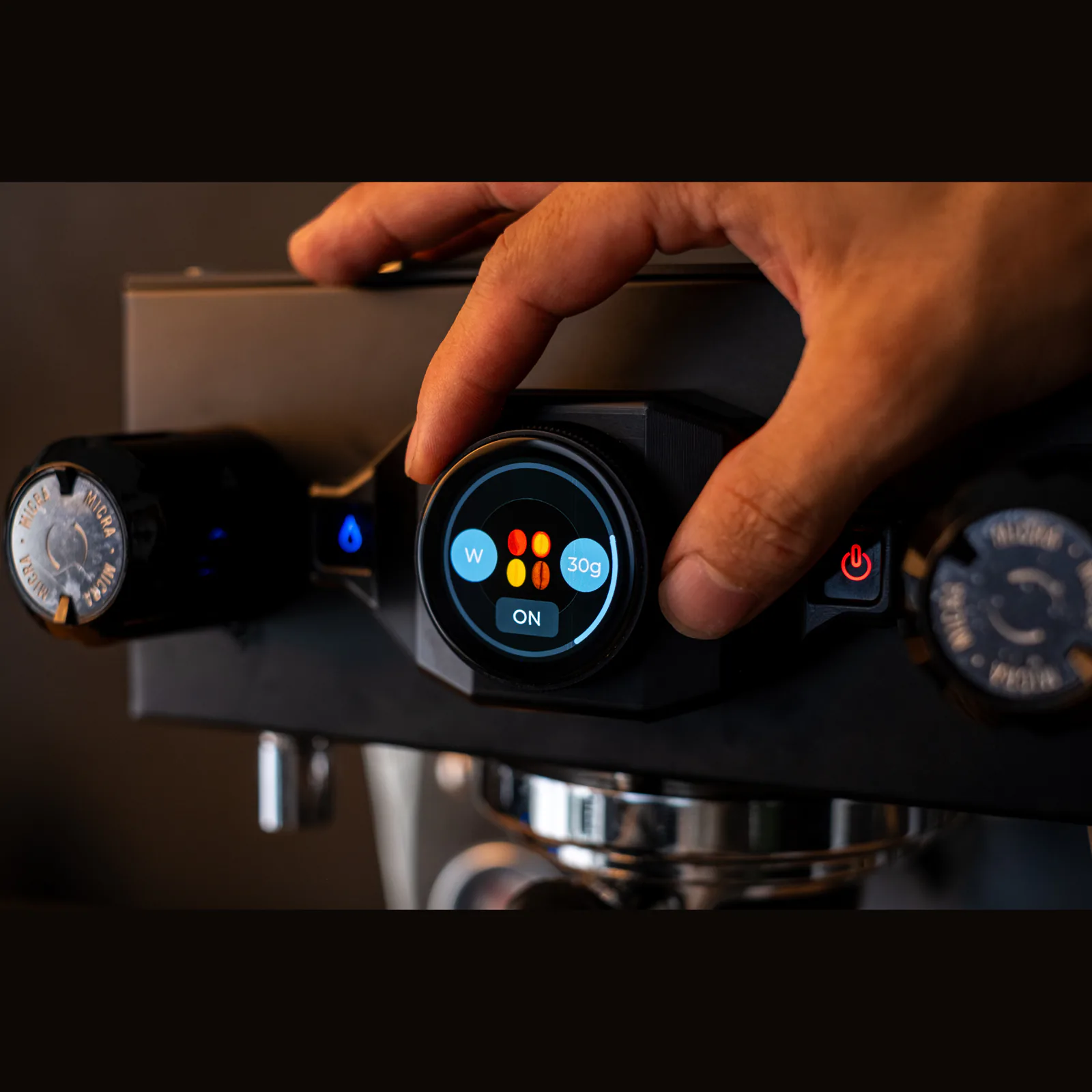 Adjusting dose and grind on the Tensor One dial